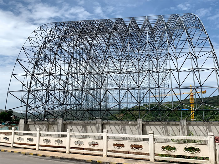 天津山寨矿储煤棚网架